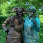 Kwebbel en Pippi bij bewonersfeest Vanboeijen